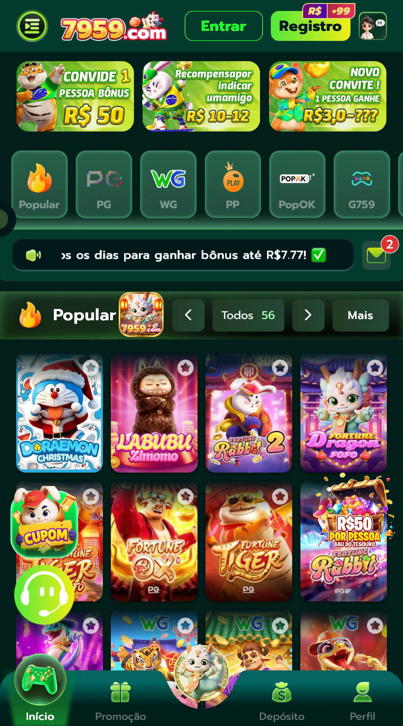 caça níqueis simulador 